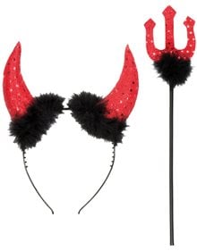 Σετ Διαβολινας - Κερατα και Τριαινα | Clown Republic - 374433 Clown Republic Αποκριάτικα Αξεσουάρ