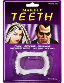 Αποκριάτικη Μασέλα Τρόμου Δράκουλα Λευκή - 23951 Carnavalista Κοσμήματα | Αξεσουάρ