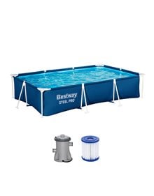 Πισίνα Steel Pro Rectangle 300x201x66cm | Bestway - 56411 Bestway Πισίνες