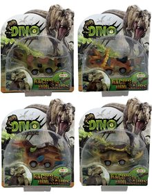 Αυτοκινητάκι Δεινόσαυρος Dino Racing Friction - 4 Σχέδια - 70786293 BlablaToys D.I Αυτοκινητάκια