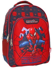 Σακιδιο Πλατης Δημοτικου Spiderman Protector Of NY 2023 - 508089 Must Τσάντες Δημοτικού