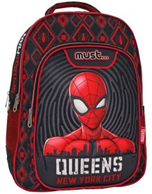 Σακιδιο Πλατης Δημοτικου Spiderman Queens NYC 2023 - 508107 Must Τσάντες Δημοτικού