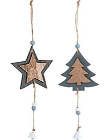 Χριστουγεννιάτικο Ξύλινο Στολίδι Σε 2 Σχέδια - 4709 V. Christakopoulos Χριστουγεννιάτικα Στολίδια