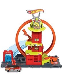 Hot Wheels Πιστα Πυροσβεστικoς Σταθμoς - HKX41 Mattel Οχήματα