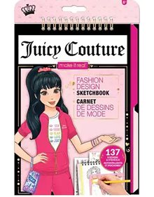 Ζωγραφικη Juicy Couture Fashion Sketchbook - 4426 Make It Real Μπλόκ
