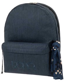 Polo Σακιδιο Original Double Scarf Σκουρο Μπλε 2023 - 9012355101O/S Polo Τσάντες Γυμνασίου | Λυκείου