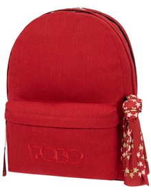 Polo Σακιδιο Original Double Scarf Κοκκινο Σκουρο 2023 - 9012353101O/S Polo Τσάντες Γυμνασίου | Λυκείου