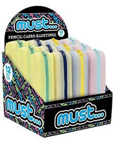 Κασετινα Βαρελακι Σιλικονης Glow Σε 4 Διχρωμιες - 000584838 Must Σχολικές Κασετίνες