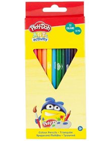 Play-Doh Ξυλομπογιες Τριγωνικες 12 Χρωματα - 320-20001 GIM Ξυλομπογιές
