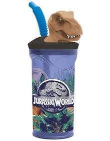 Ποτηρι Με Καλαμακι Stor 3D Jurassic World - 530-14666 Stor Τσάντες και Δοχεία Φαγητού
