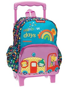 Σακιδιο Trolley Νηπιου Mini Rainbow Fisher Price 2023 - 349-47073 GIM Τσάντες Τρόλεϊ