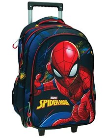 Σακιδιο Trolley Δημοτικου Spiderman Blue Net 2023 - 337-04074 GIM Τσάντες Τρόλεϊ