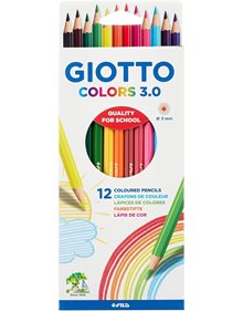Ξυλομπογιες Ακουαρελας Giotto Colors 3.0 12Τμχ - 000277100 Fila Hellas Ξυλομπογιές
