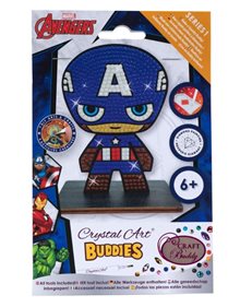 Φιγούρα Crystal Art Captain America Craft Buddy - CAFGR-MCU005 Craft Buddy Χειροτεχνίες
