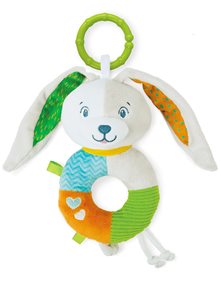 Βρεφική Κουδουνίστρα Μαλακό Λαγουδάκι - 1000-17787 As Company Κουδουνίστρες - Μασητικά