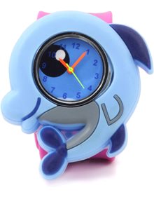 Παιδικό Ρολόι Χειρός Με Λουράκι Σιλικόνης Slap 3D Δελφίνι Wacky Watches - 14482305 Wacky Watches Ρολόγια