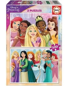 Παιδικό Παζλ 2x100pcs Disney Princess - 19298 Educa Παιδικά Puzzle