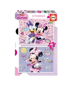 Παζλ 2X48 Educa Ξυλινο Minnie - 19674 Educa Παιδικά Puzzle