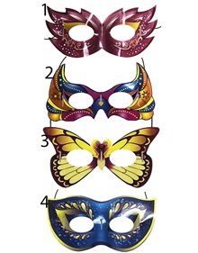 Αποκριάτικη Μάσκα Φωσφοριζέ Σε 4 Σχέδια - 231969 Carnavalista Μάσκες