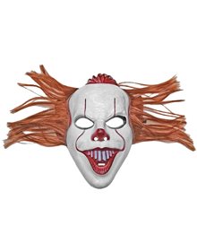 Αποκριάτικη Μάσκα Κλόουν Με Καφέ Μαλλιά - 232205 Carnavalista Μάσκες