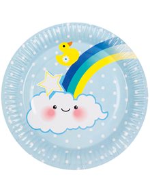 Χάρτινα Πιάτα Σετ 6Τμχ Baby Boy - 353219 Clown Republic Πιατάκια