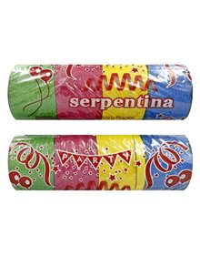 Αποκριάτικο Αξεσουάρ Σερπατίνα Μεσαία 6m - 2363 Carnavalista Κονφετί