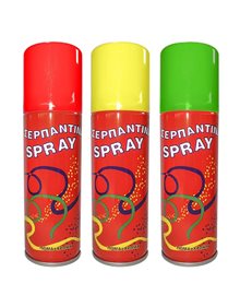 Σερπατινα Σπρευ 125ml Σε Διαφορα Χρωματα - 3-78 Air Pack Κονφετί