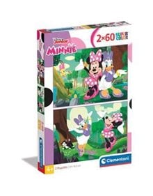 Παζλ 2x60pcs Minnie - Super Color | Clementoni - 1200-24815 Clementoni Παιδικά Puzzle