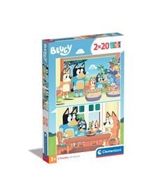 Παζλ 2x20pcs Bluey - Super Color | Clementoni - 1200-24807 As Company Παιδικά Puzzle