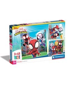 Παζλ 3x48pcs Spidey & His Amazing Friends - Super Color | Clementoni - 1200-25294 As Company Παιδικά Puzzle