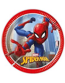 Πιατάκια 20cm - Spiderman Crime Fighter (8τμχ - Χάρτινα) | Procos - 094054 Procos Πιατάκια