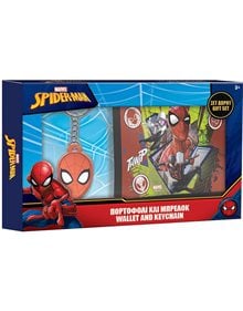 Πορτοφόλι Με Μπρελόκ Σετ Δώρου Spider-Man - 000508332 Diakakis Σχολικά Σετ
