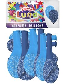 Μπαλόνια Party Luna Διάστημα 8Τμχ - 000088941 Luna Μπαλόνια