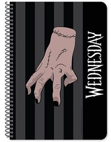 Τετράδιο Σπιράλ Ριγέ 2 Θεμάτων Wednesday Hand - 000503665 Diakakis Τετράδια
