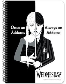 Τετράδιο Σπιράλ Ριγέ 2 Θεμάτων Wednesday - 000503665 Diakakis Τετράδια