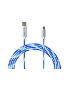 Oniverse Quick Charge Cable USB-C With LED 2m - ONICAB1-TYPEC2-WHT Oniverse Περιφερειακά Η/Υ