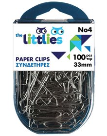 Συνδετήρες Μεταλλικοί The Littlies 33mm 100 Τμχ Νο4 - 000646651 The Littlies Συνδετήρες