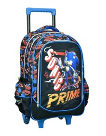 Σακίδιο Trolley Δημοτικού Οβάλ Sonic Prime 2024 - 334-84074 GIM Τσάντες Τρόλεϊ