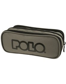 Polo Κασετίνα Triple Box Γκρι - 9370052202 Polo Σχολικές Κασετίνες