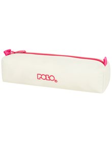 Polo Κασετίνα Original Wallet Dos Λευκή/Φούξια - 9370062543 Polo Σχολικές Κασετίνες
