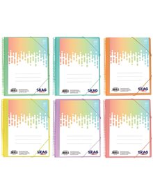 Skag Σουπλ Σπιράλ Με Λάστιχο Α4 40 Θήκες - 296687 Skag Ντοσιέ