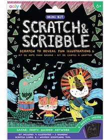 Mini Scratch & Scribble Safari Party - 161-040 Ooly Χειροτεχνίες