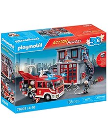 Playmobil 50 Χρόνια Action Heroes Αρχηγείο & Όχημα Πυροσβεστικής - 71603 Playmobil Playmobil