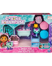 Gabby's Dollhouse Mercat Primp & Pamper Bathroom Deluxe - 6062036 Spin Master Κούκλες