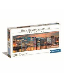 Παζλ 1000pcs Λαμπερό Αμστερντάμ - HQ Collection | Clementoni - 1220-39838 Clementoni Puzzle Ενηλίκων