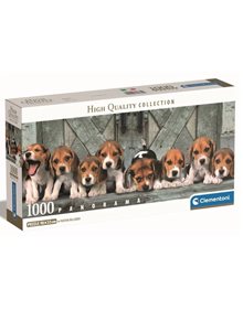 Παζλ 1000pcs Σκυλάκια Beagles - Panorama | Clementoni - 1220-39869 Clementoni Puzzle Ενηλίκων