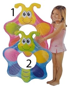 Φουσκωτή Κουλούρα Πεταλούδα Σε 2 Σχέδια - 59215 Intex Σωσίβια - Μπρατσάκια