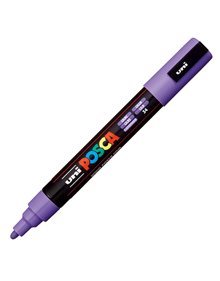 Uni Μαρκαδόρος Ζωγραφικής Posca Medium 34 Lilac - PC-5M Uni Μαρκαδόροι