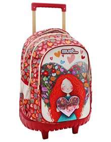 Σακίδιο Trolley Δημοτικού Red Heart 2024 - 000585758 Must Τσάντες Τρόλεϊ