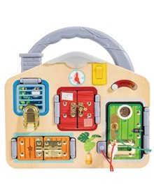 Εκπαιδευτικός Ξύλινος Πίνακας Hape Early Explorer Lock & Learn - E1111K Hape Παιχνίδια Δραστηριοτήτων
